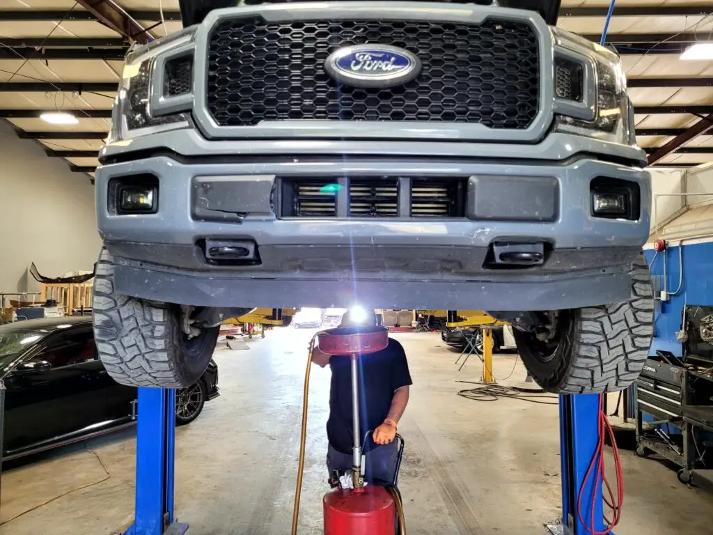 Car Getting Oil Change